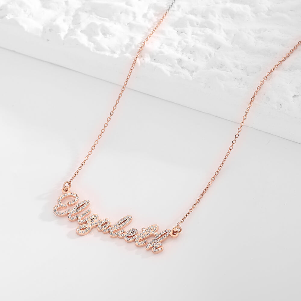 Personalized Diamond Name Necklace – Customize You Shop