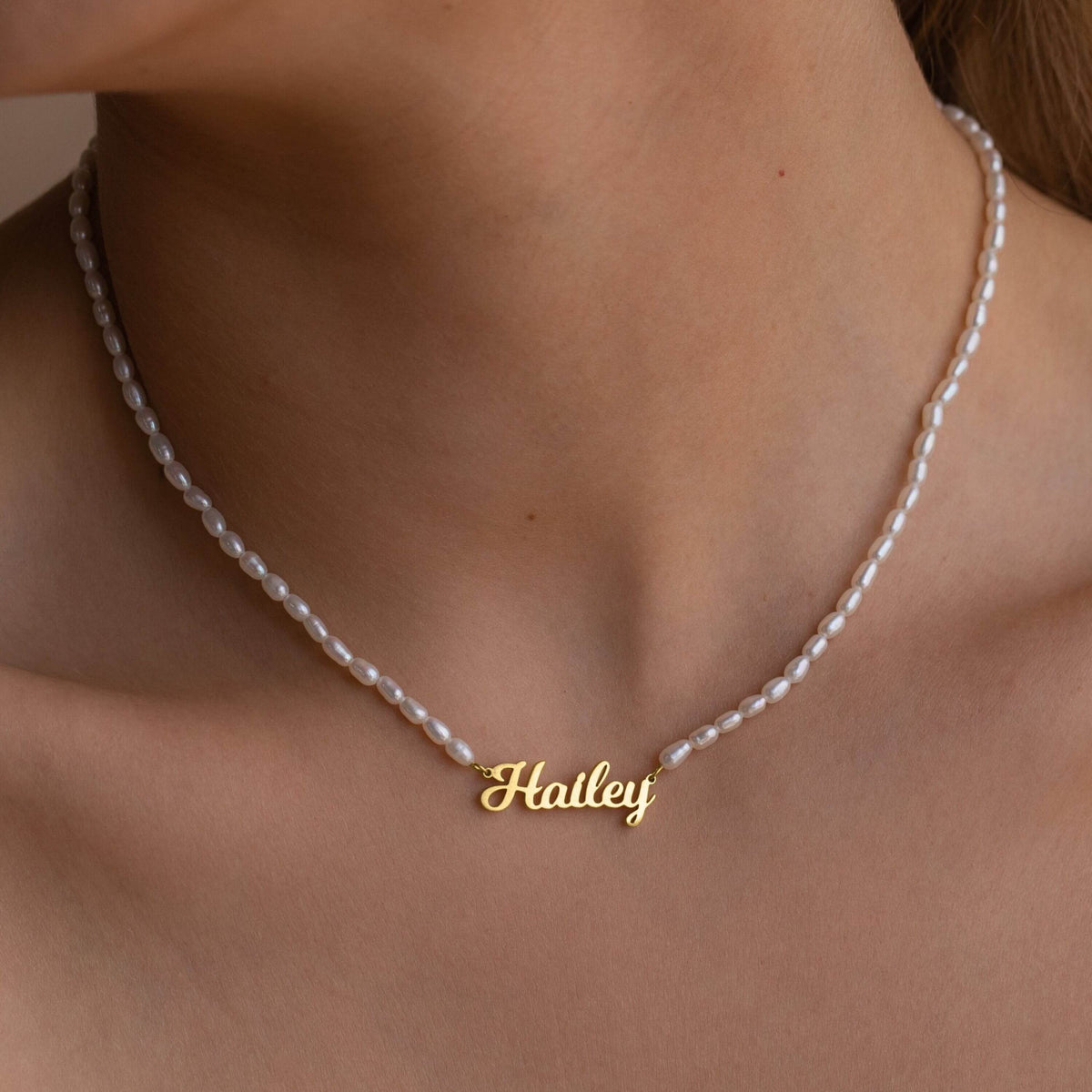 Personalized Pearl Name Necklace Customize You Shop