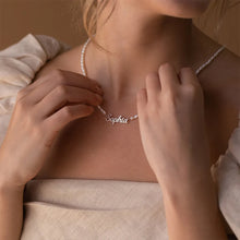 Load image into Gallery viewer, Personalized Pearl Name Necklace