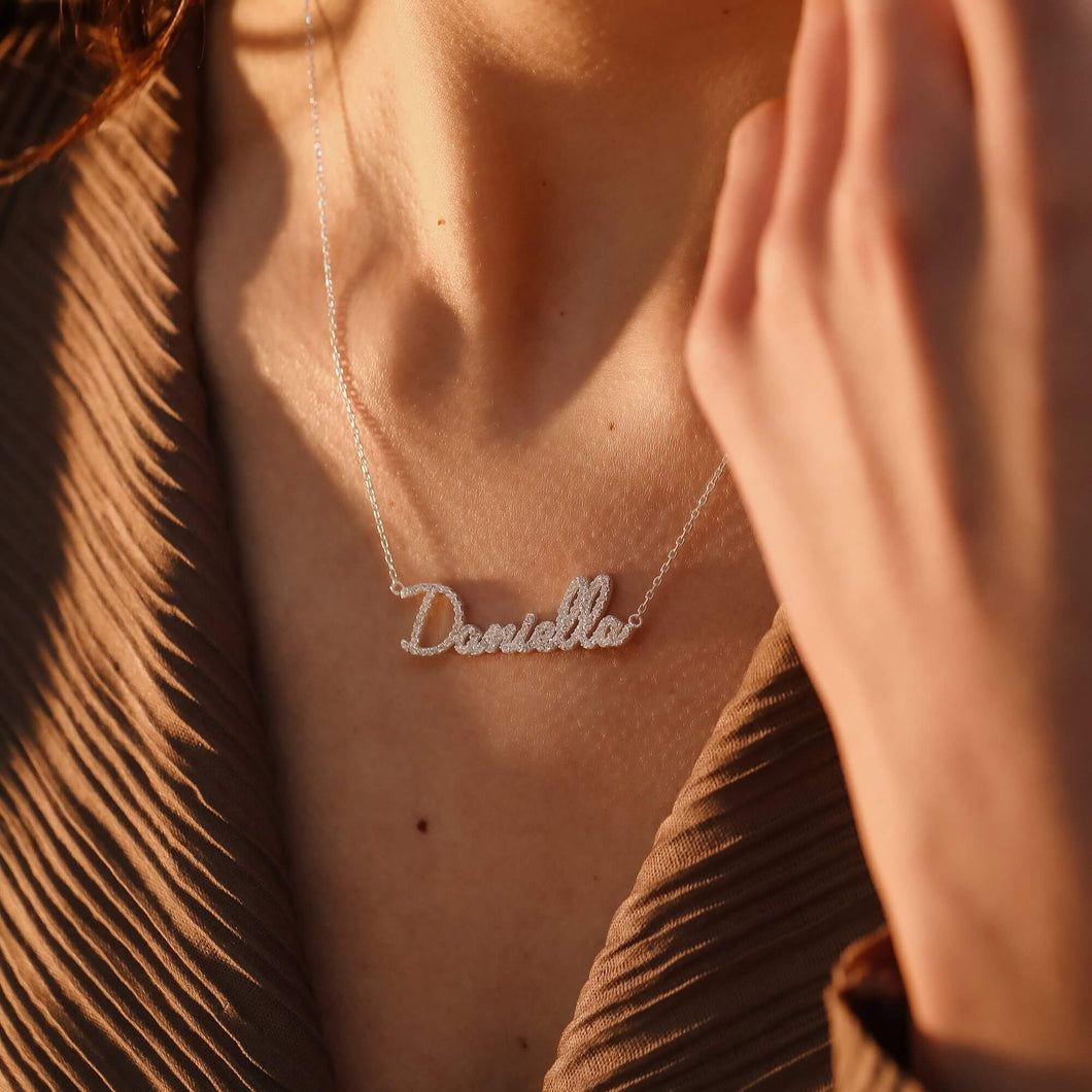 Personalized Diamond Name Necklace – Customize You Shop