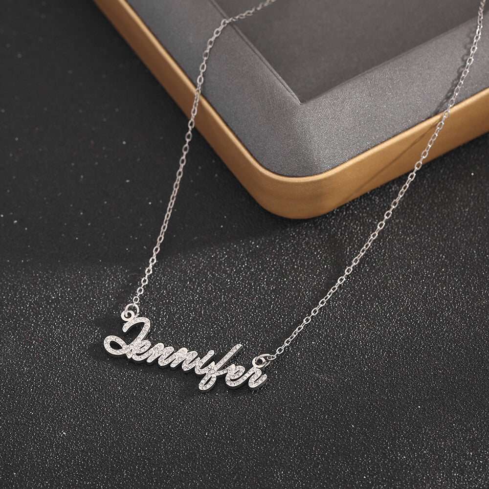 Personalized Diamond Name Necklace – Customize You Shop