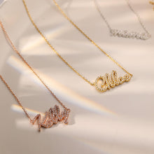 Load image into Gallery viewer, Personalized Diamond Name Necklace