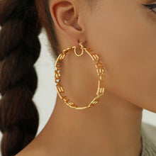 Load image into Gallery viewer, Custom Name Hoop Earrings