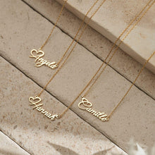 Load image into Gallery viewer, Personalized Heart Name Necklace