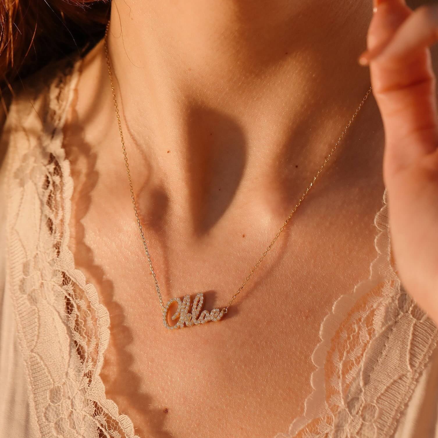Personalized Diamond Name Necklace – Customize You Shop
