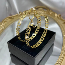 Load image into Gallery viewer, Custom Name Hoop Earrings