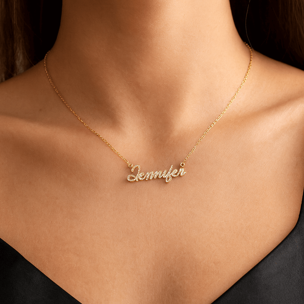 Personalized Diamond Name Necklace – Customize You Shop