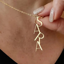Load image into Gallery viewer, Personalized Vertical Name Necklace