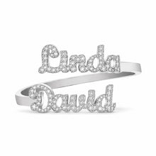 Load image into Gallery viewer, Personalized Diamond Name Ring