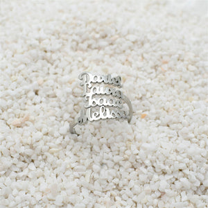 Personalized Four Name Ring