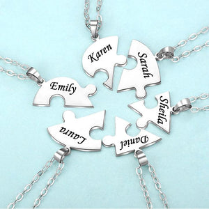 Heart Puzzle Necklace / Keychain