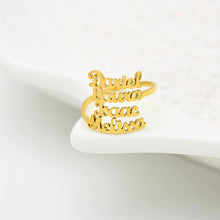 Load image into Gallery viewer, Personalized Four Name Ring