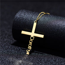 Load image into Gallery viewer, Personalized Cross Name Necklace
