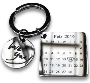 Personalized Calendar Keychain